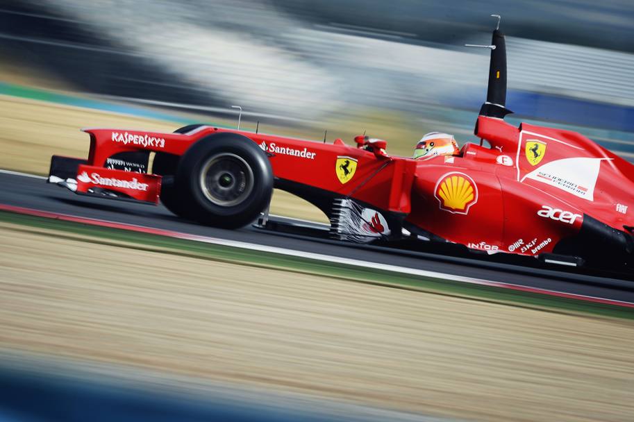 Sul circuito francese ha svolto numerosi test alla guida della Ferrari. AFP